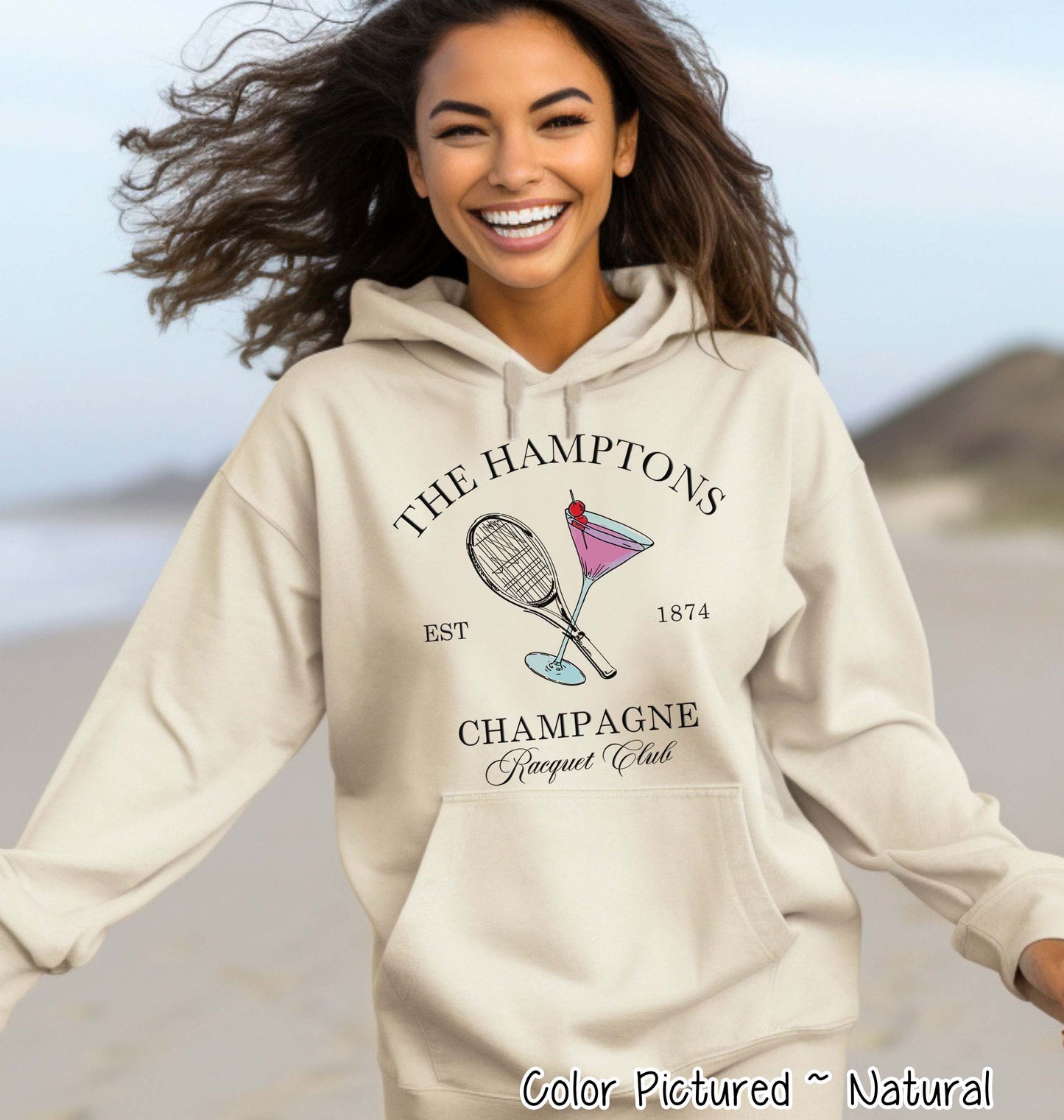 The Hamptons Champagne Racquet Club Tee or Sweatshirt