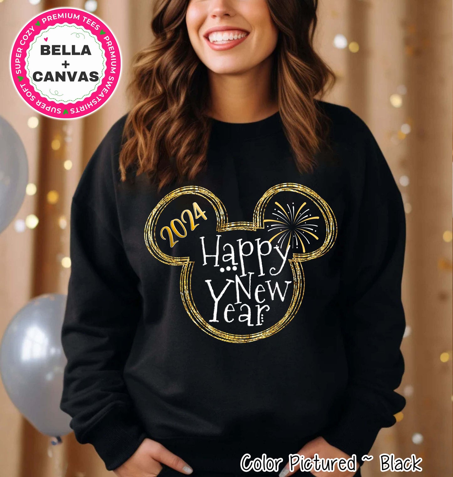 Mickey Happy New Year Celebration Tee or Sweatshirt