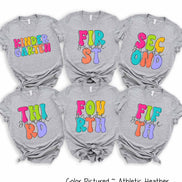Retro Grade Back To School Student and Teacher Tee
