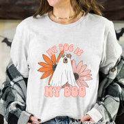 My Dog Is My Boo Cute Dog Lover Halloween Tee