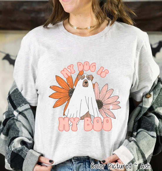 My Dog Is My Boo Cute Dog Lover Halloween Tee