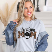 Leopard Wrestling Mom Tee