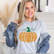 Cozy Cat and Dog Lover's Paw Print Pumpkin Fall and Halloween Tee