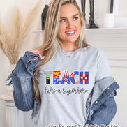 Teach Like a Superhero Themed Teacher Tee