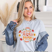 Happy Thanksgiving Fall Leaves Tee