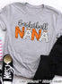 Basketball Nana Doodle Letter Game Day Tee