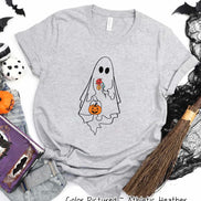 Ghost Outline Halloween Tee