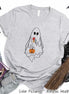 Ghost Outline Halloween Tee