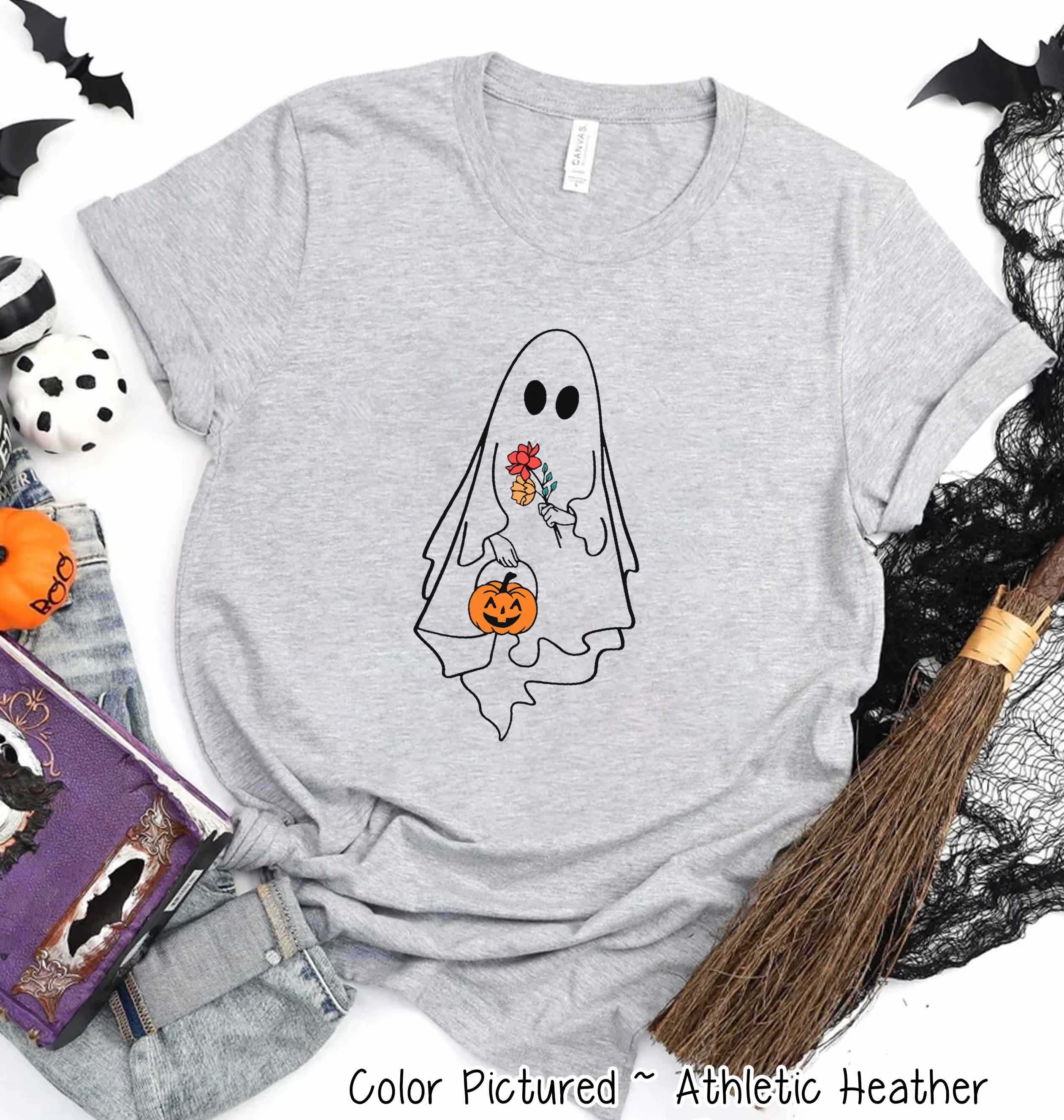 Ghost Outline Halloween Tee