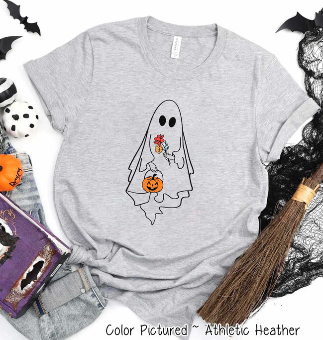 Ghost Outline Halloween Tee