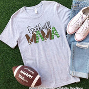 Football Mama Doodle Letters Game Day Tee