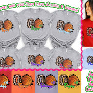 Personalized Leopard Basketball GO Fan Tee