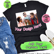 Custom Print Bella Canvas Bulk ~ 1 Sided Crew Neck