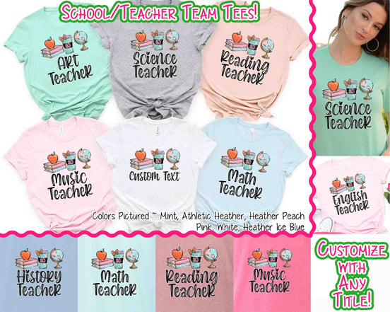 Monogram Latte Cup, Books, Globe School Teacher Class Tee