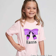 Personalized Crayon Bow Back to School Tee or Sweatshirt