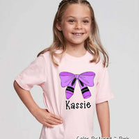 Personalized Crayon Bow Back to School Tee or Sweatshirt