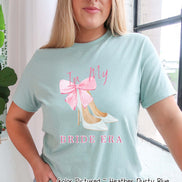 Coquette Pink Bow In my Bride Era Tee and Sweatshirt