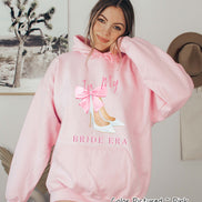 Coquette Pink Bow In my Bride Era Tee and Sweatshirt