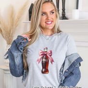 Coquette Pink Bow Coke Trendy Tee and Sweatshirt
