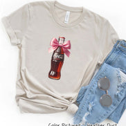 Coquette Pink Bow Coke Zero Trendy Soda Tee and Sweatshirt