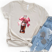 Coquette Pink Bow Diet Coke Trendy Soda Tee and Sweatshirt