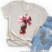 Coquette Pink Bow Dr Pepper Trendy Soda Tee and Sweatshirt