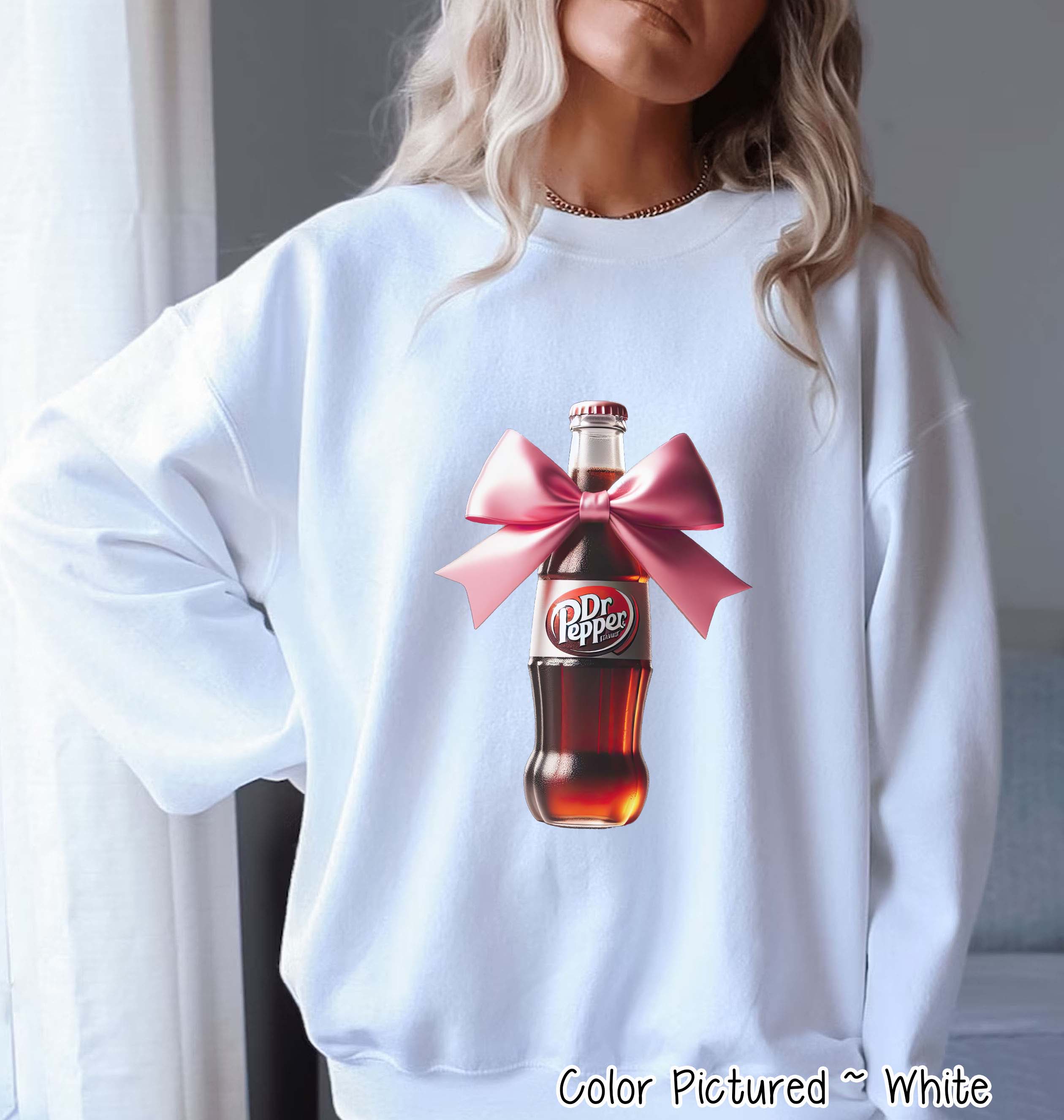 Coquette Pink Bow Dr Pepper Trendy Soda Tee and Sweatshirt