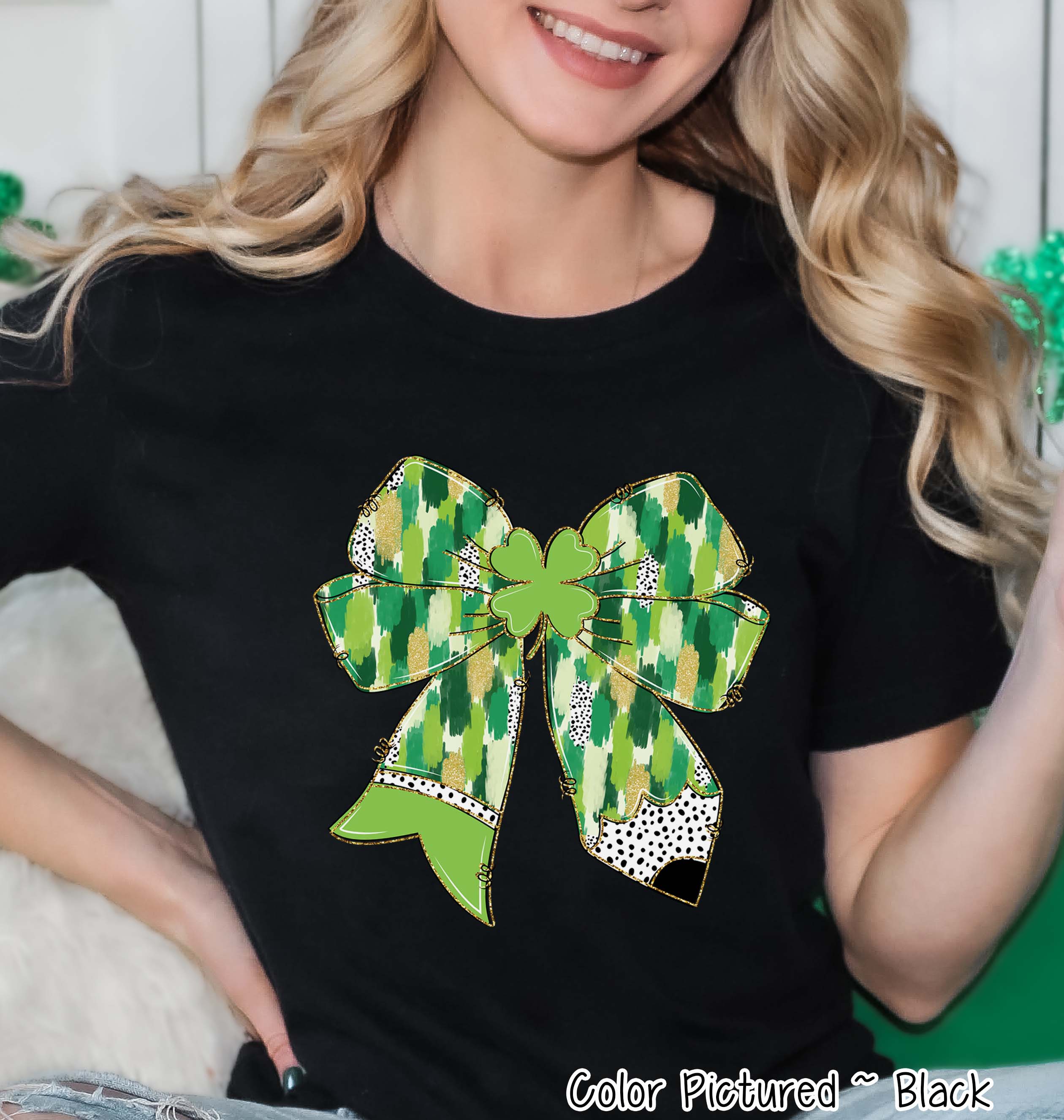 Coquette Pencil Teacher St Patricks Day Tee or Sweatshirt