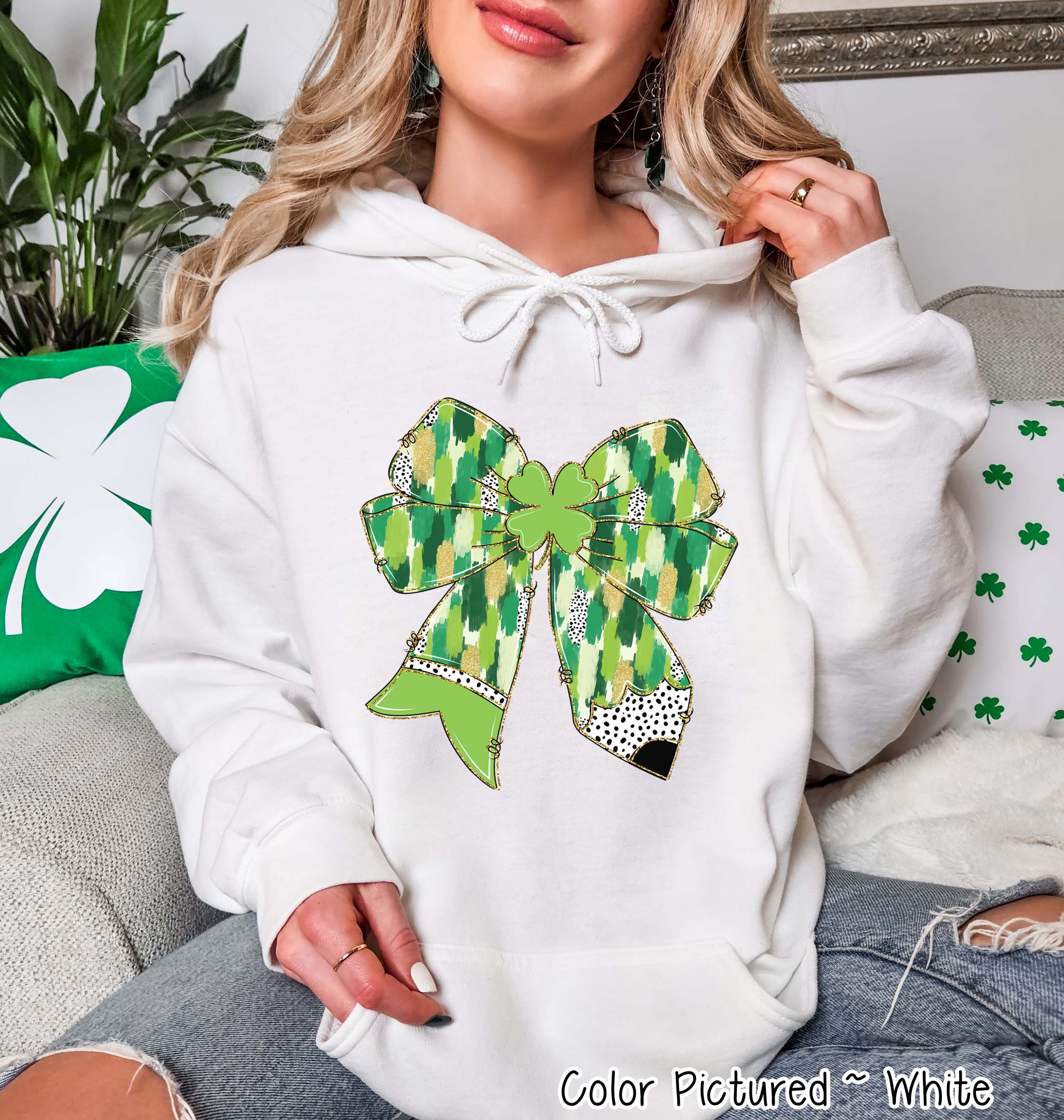 Coquette Pencil Teacher St Patricks Day Tee or Sweatshirt