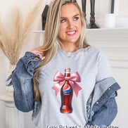 Coquette Pink Bow Pepsi Trendy Soda Tee and Sweatshirt