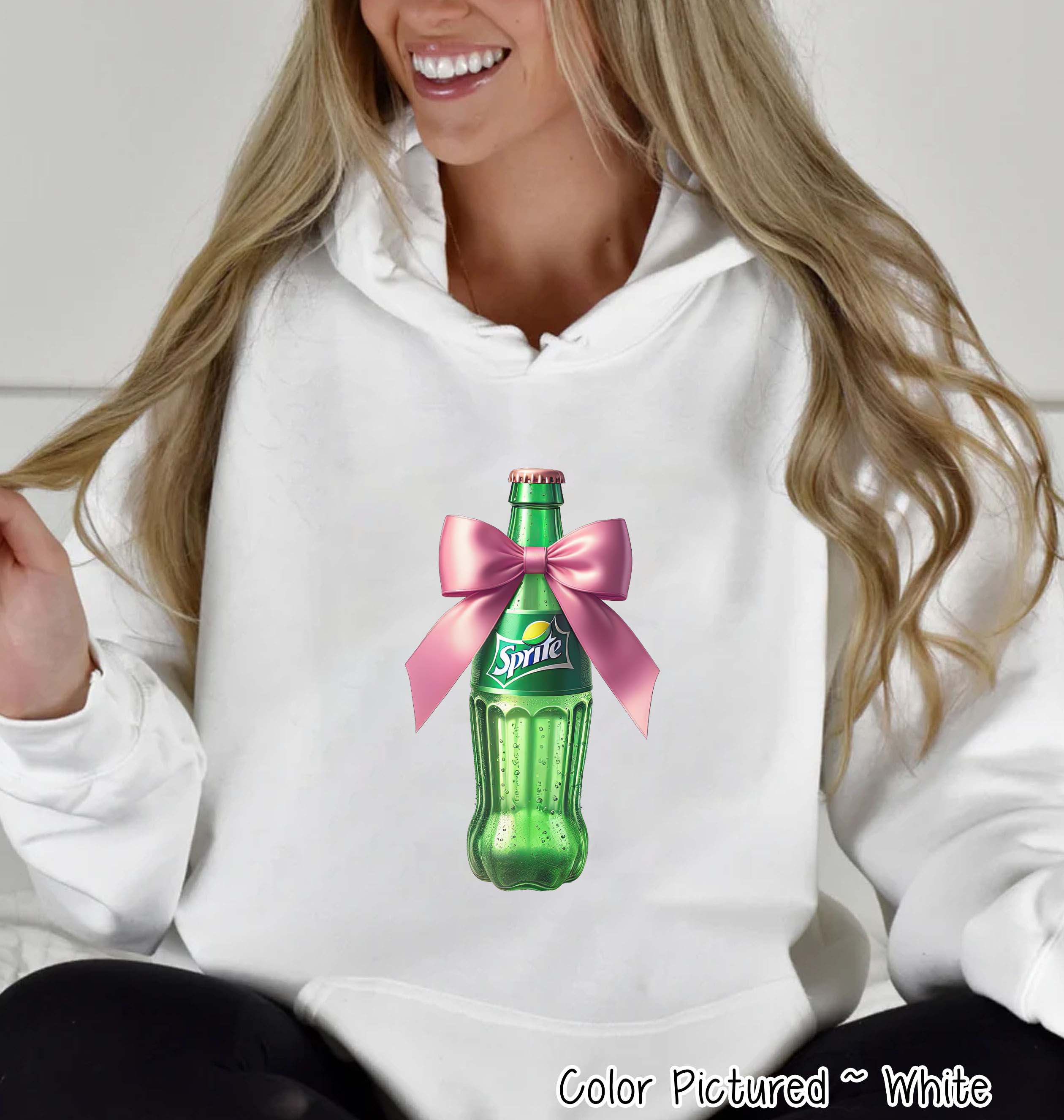 Coquette Pink Bow Sprite Trendy Soda Tee and Sweatshirt