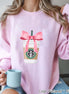 Coquette Pink Bow Starbucks Drink Girly Tee and Sweatshirt