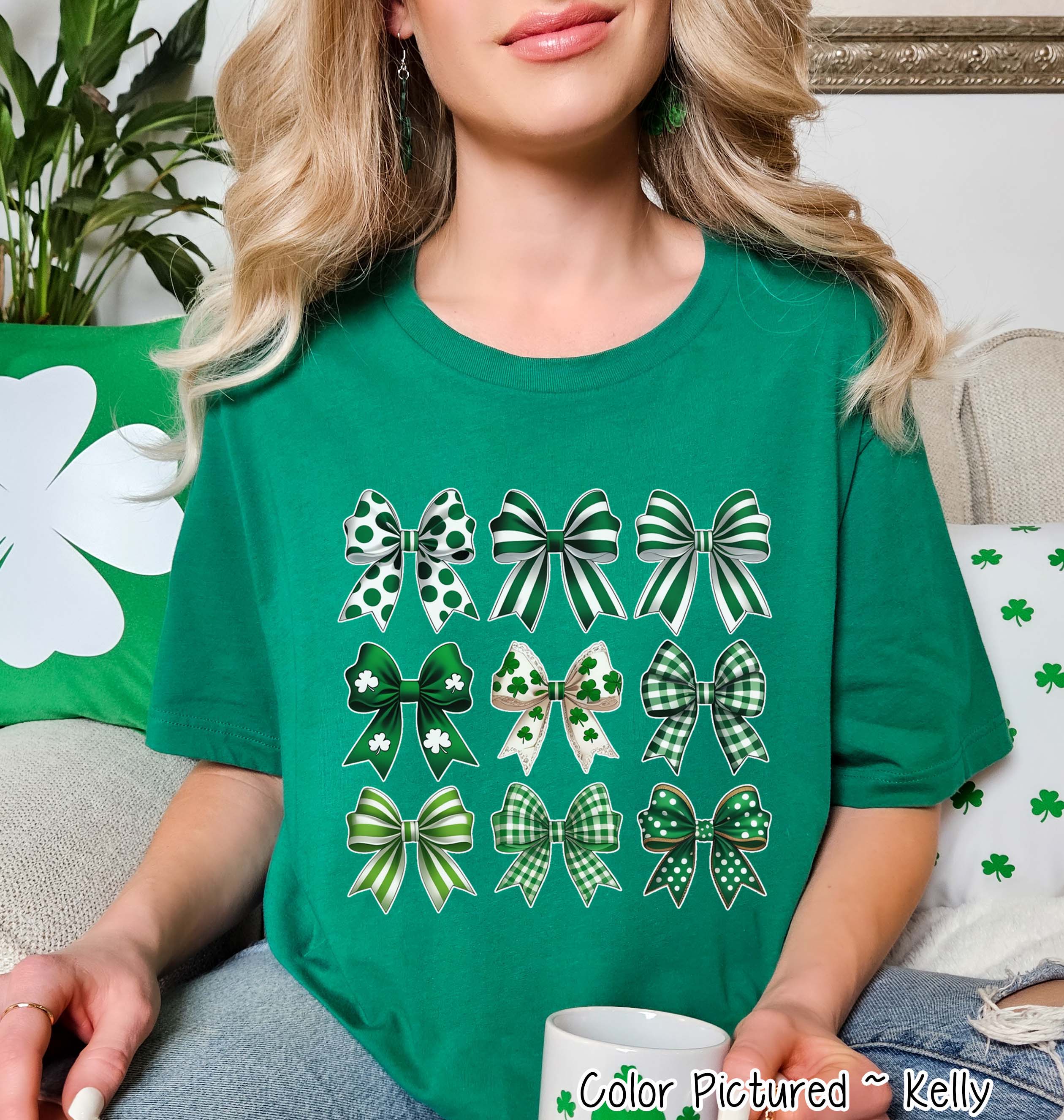 Coquette Bows St Patricks Day Tee or Sweatshirt