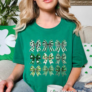Coquette Bows St Patricks Day Tee or Sweatshirt