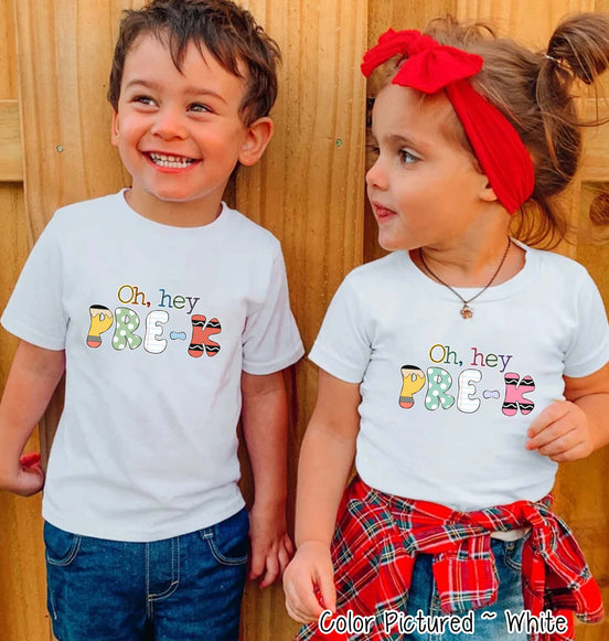 Hey Pre-K Back to School Tee