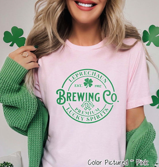 Leprechaun Brewing Co. St Patricks Day Tee or Sweatshirt