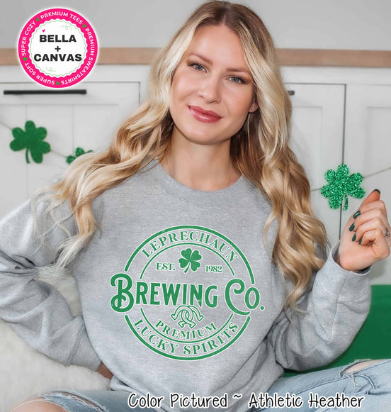 Leprechaun Brewing Co. St Patricks Day Tee or Sweatshirt