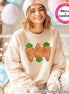 Faux Sequin Carrot Trio Easter Tee and Sweatshirt