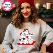 Meowy Christmas Cute Cat Christmas Tree Tee or Sweatshirt