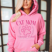 Cat Mom Pink Social Club Tee or Sweatshirt