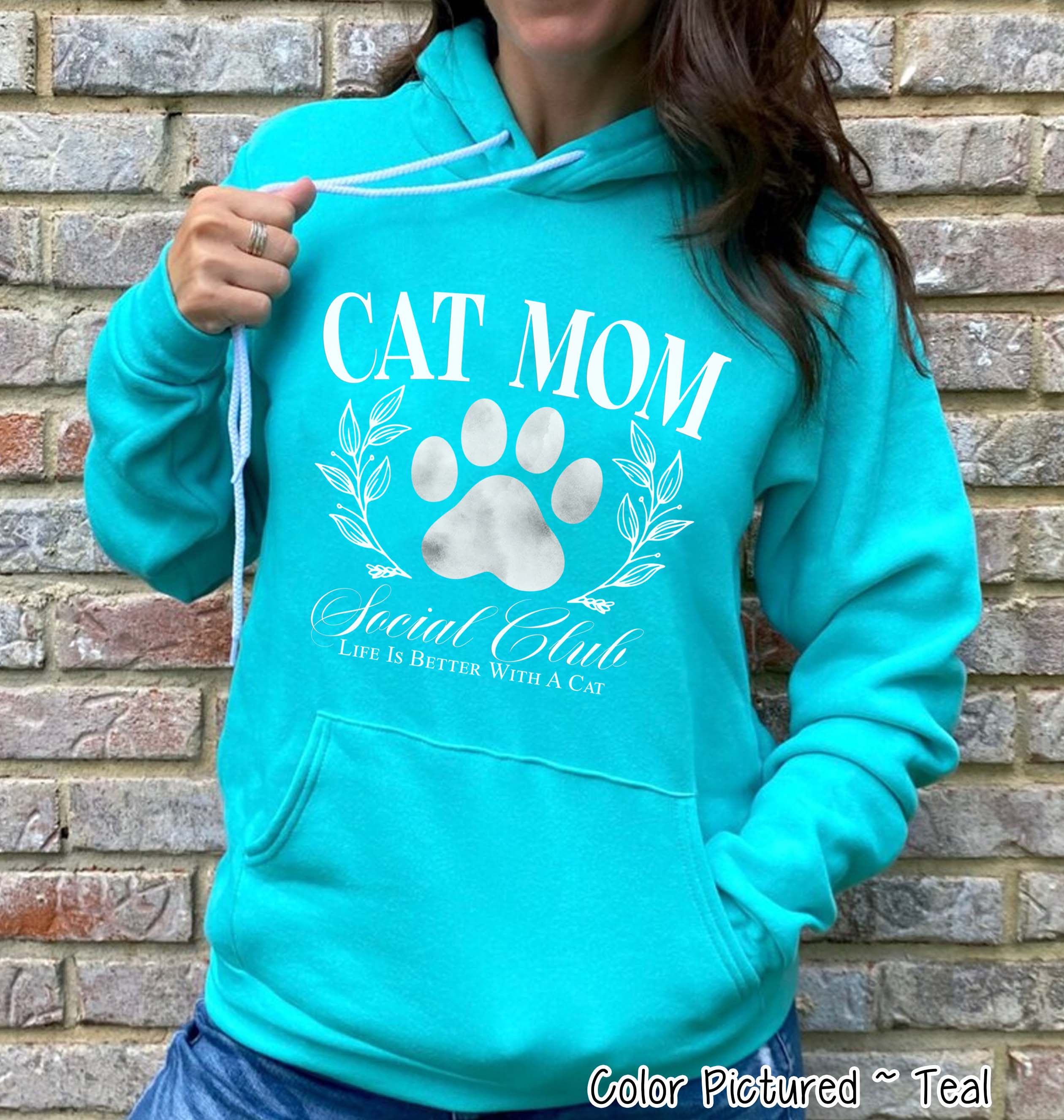 Cat Mom Social Club Tee or Sweatshirt