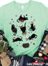 Mischievous Black Cat Christmas Tee or Sweatshirt