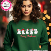 Meowy Christmas Cute Cat Tee or Sweatshirt