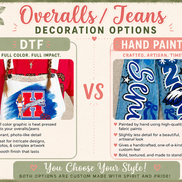 👖✨ Custom Spirit Overalls & Jeans Decoration