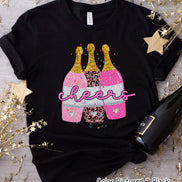 Champagne Cheers New Year Tee or Sweatshirt