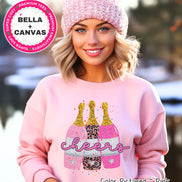 Champagne Cheers New Year Tee or Sweatshirt