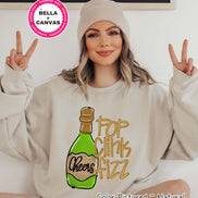 Pop Clink Fizz New Year Tee or Sweatshirt
