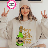 Pop Clink Fizz New Year Tee or Sweatshirt