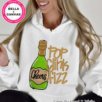 Pop Clink Fizz New Year Tee or Sweatshirt
