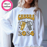 Tumbler Cheers 2024 New Year Tee or Sweatshirt